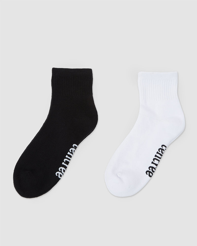 Black-2-Pack-Sports-Quarter-Ankle-Socks