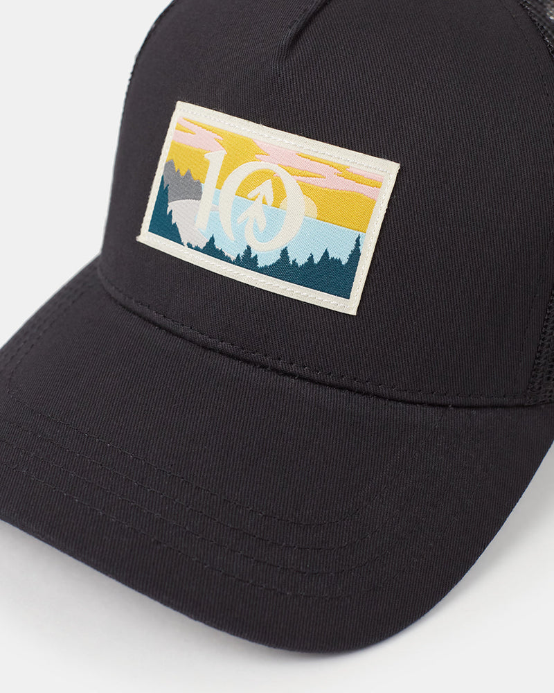 Black-5-Panel-High-Profile-Baseball-Cap