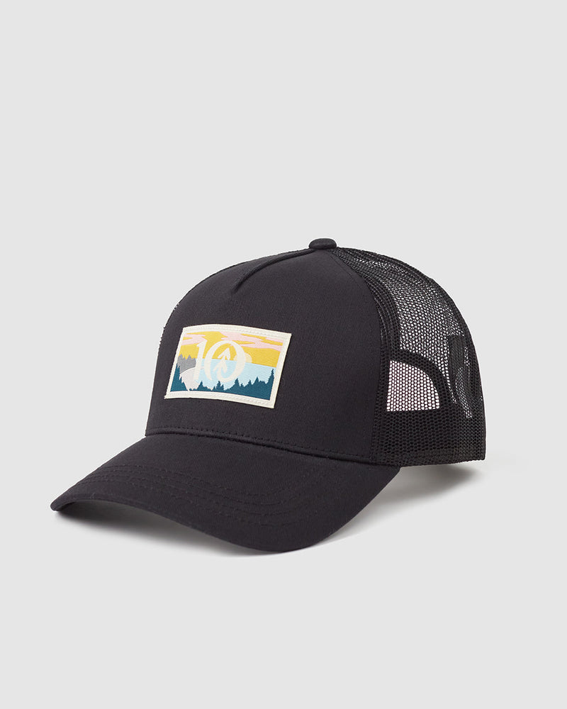 Black-5-Panel-High-Profile-Baseball-Cap