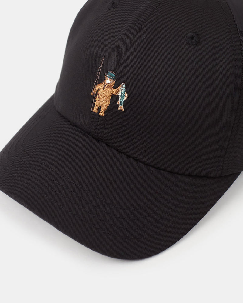 Black-Adjustable-Graphic-Baseball-Cap