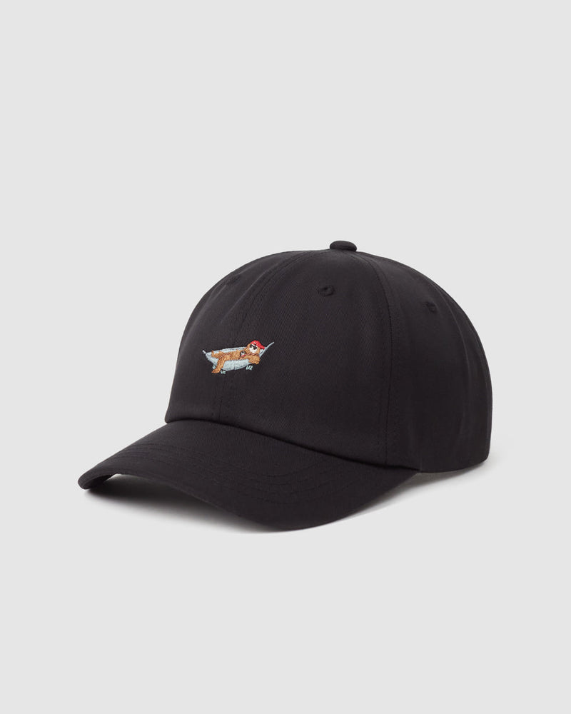 Black-Adjustable-Graphic-Baseball-Cap