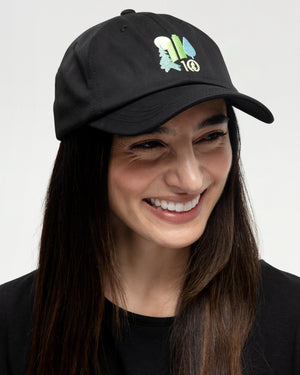 Black-Adjustable-Graphic-Baseball-Cap