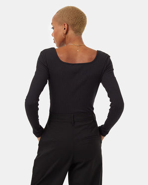 Black-Box-Neck-Ribbed-Long-Sleeve-Top