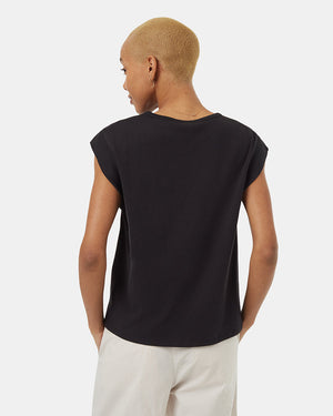 Black-Crew-Neck-Extended-Shoulder-Relaxed-Tank-Top