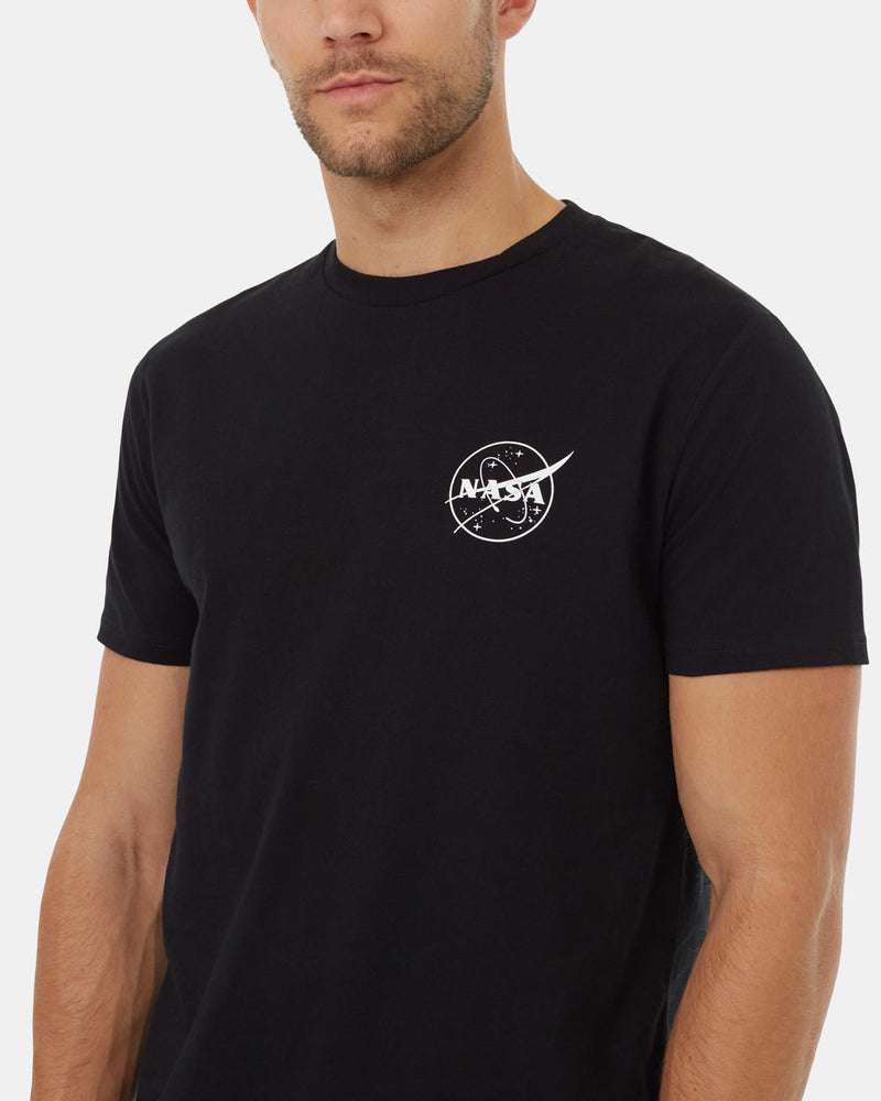 Black-Crew-Neck-Graphic-Shortsleeve-T-Shirt