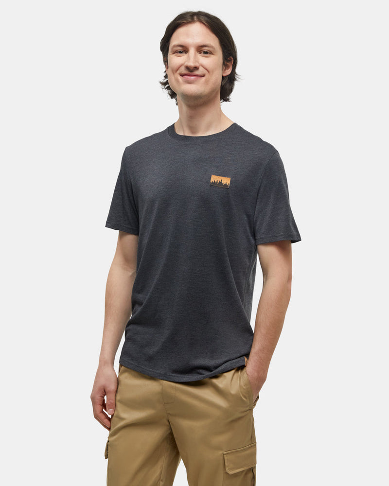 Black-Crew-Neck-Graphic-Shortsleeve-T-Shirt