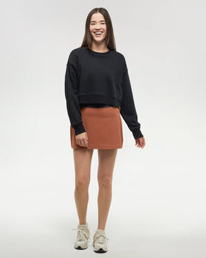 Black-Crew-Neck-Oversized-Cropped-Sweatshirt