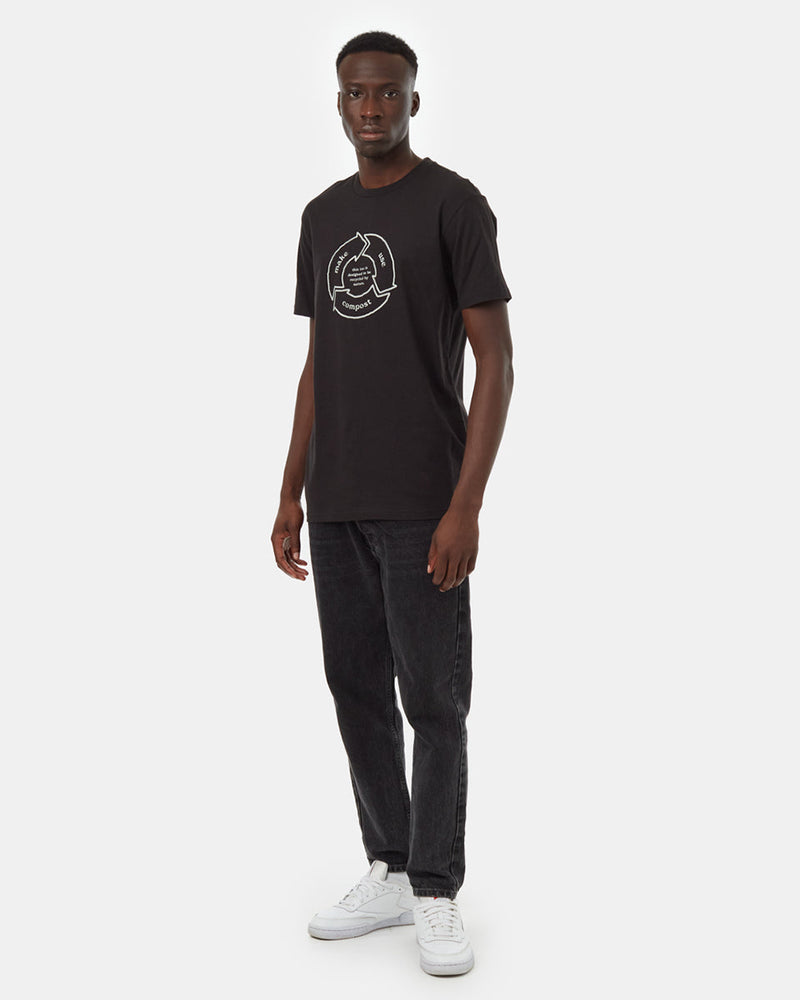 Black-Crew-Neck-Short-Sleeve-Graphic-T-Shirt