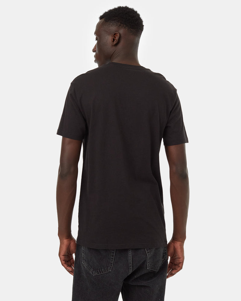 Black-Crew-Neck-Short-Sleeve-Graphic-T-Shirt