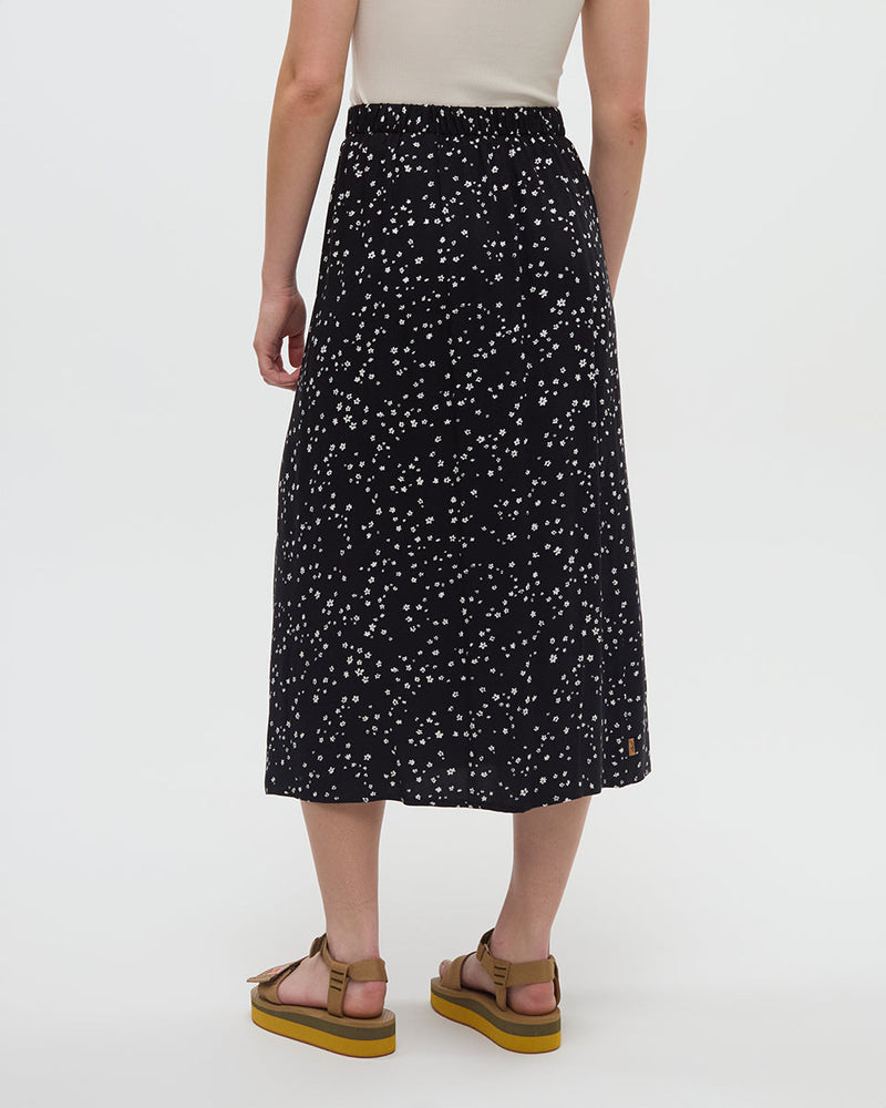 Black-EcoWoven-Crepe-Skirt