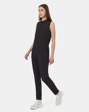 Black-Full-Length-Button-Front-Sleeveless-Jumpsuit