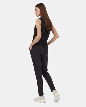 Black-Full-Length-Button-Front-Sleeveless-Jumpsuit