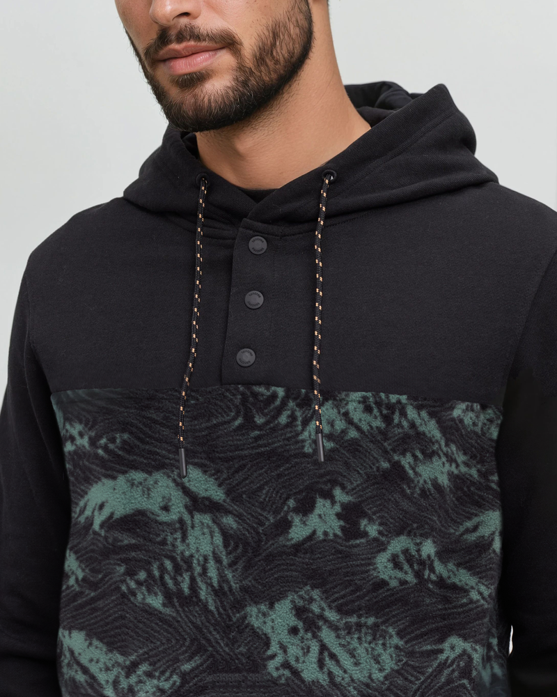 Black-M-Recycled-MicroFleece-Snap-front-Hoodie