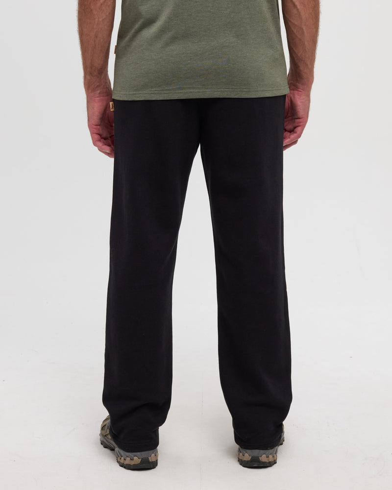 Black-Men_s-Fleece-Straight-leg-Sweatpants