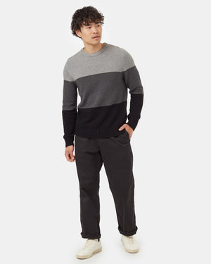 Black-Mens-Organic-Cotton-Striped-Jumper