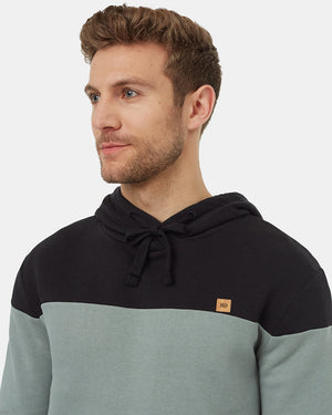 Black-Mens-Stripe-Pullover-Hoodie