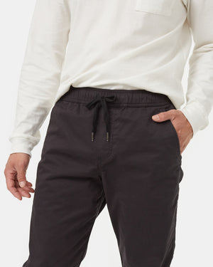 Black-Mens-Twill-Joggers