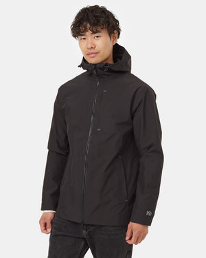 Black-Mens-Waterproof-Rain-Jacket