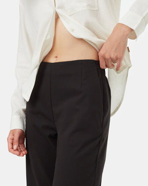 Black-Mid-Rise-78-Length-Straight-Twill-Pants