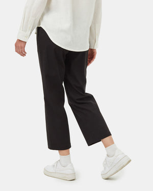 Black-Mid-Rise-78-Length-Straight-Twill-Pants