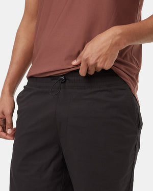 Black-Mid-Rise-Breathable-Shorts