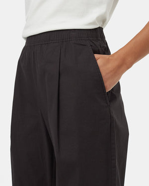 Black-Mid-Rise-Full-Length-Tapered-Pants