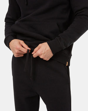 Black-Mid-Rise-Full-Length-Tapered-Sweatpant