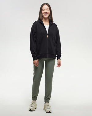 Black-Mock-Collar-14-Zip-Up-Fleece