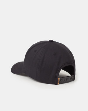 Black-Organic-Cotton-Mid-Profile-Graphic-Baseball-Cap