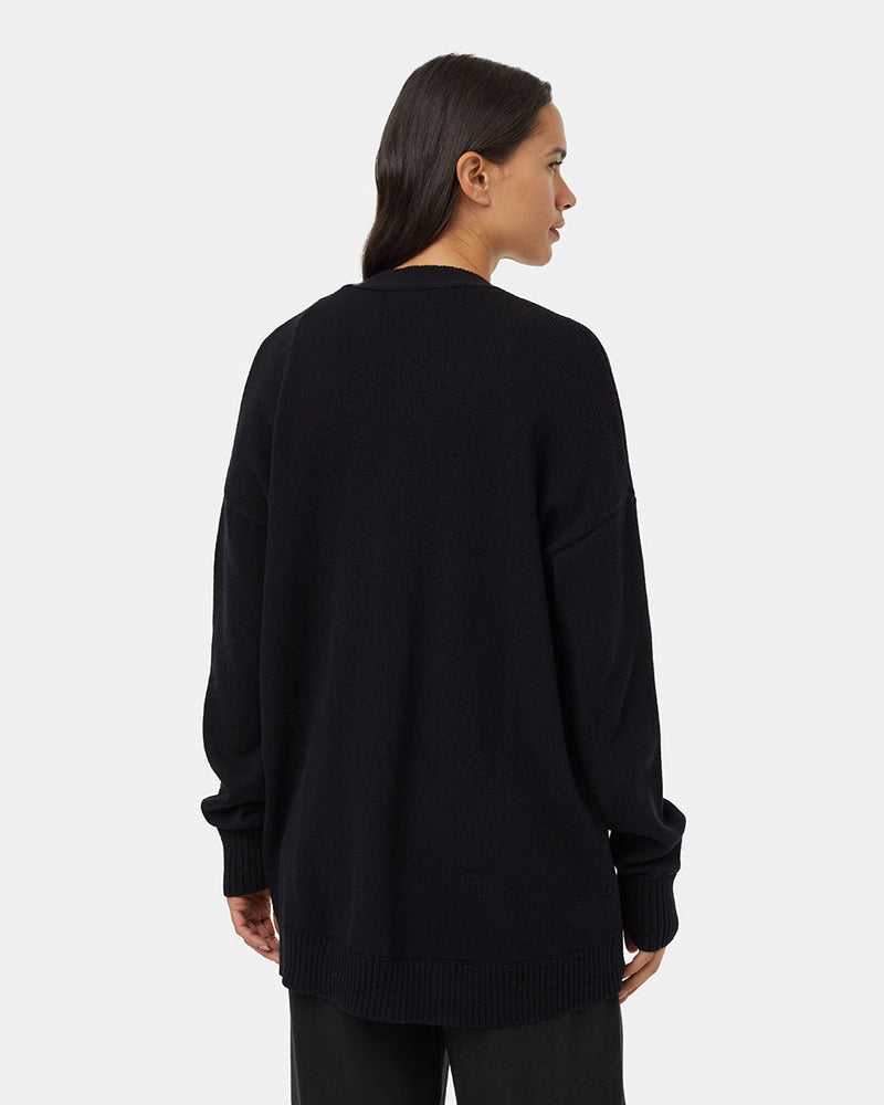 Black-Organic-Cotton-Relaxed-Fit-Cardigan