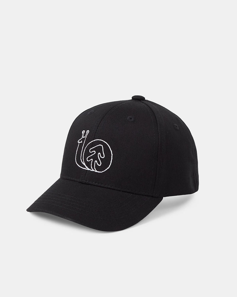 Black-Organic-Cotton-Snap-Closure-Baseball-Cap
