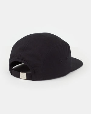 Black-Organic-Cotton-Unstructured-Baseball-Cap