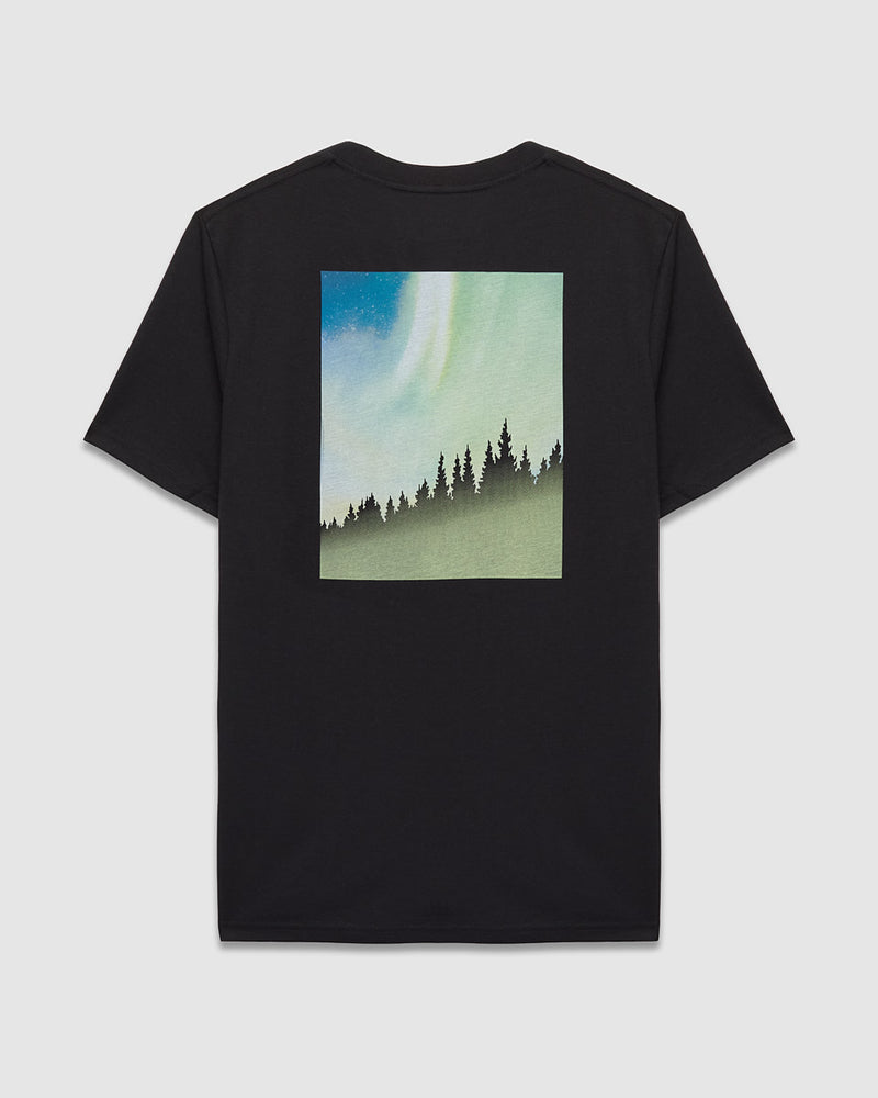 Black-Printed-Graphic-TreeBlend-T-Shirt