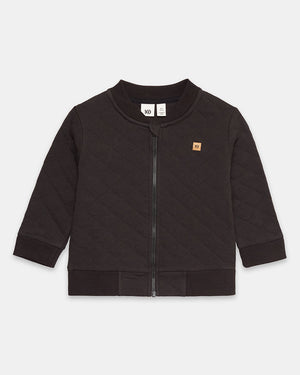 Black-Quilted-Knit-Set-In-Zip-Jacket