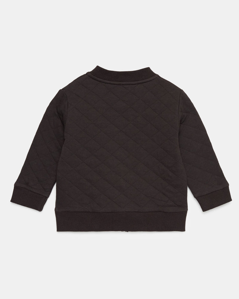 Black-Quilted-Knit-Set-In-Zip-Jacket