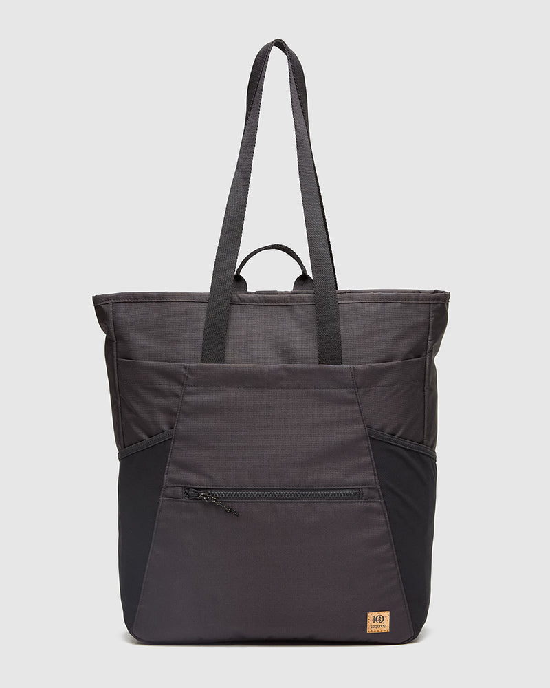 Black-Recycled-Polyester-Tote-BackPack-
