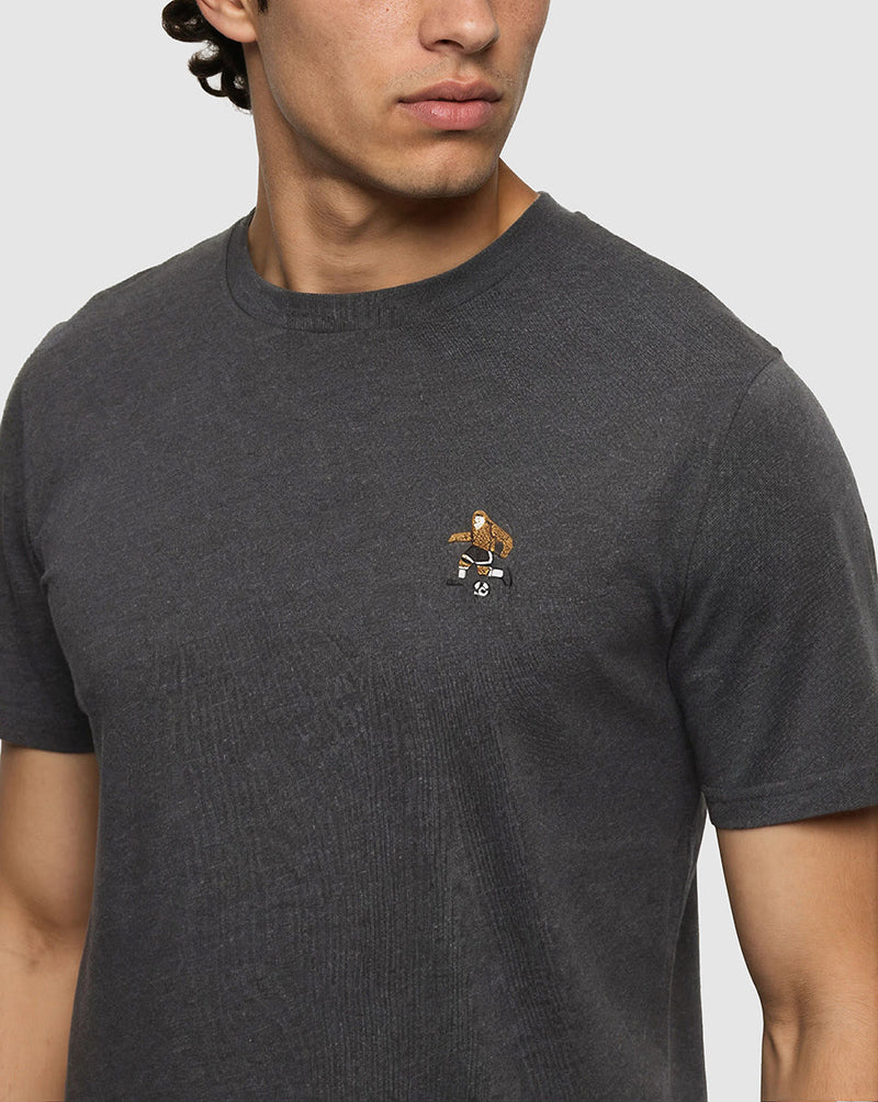 Black-Regular-Fit-Embroidered-Graphic-T-Shirt