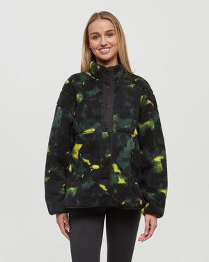 Black-Relax-Bonded-Sherpa-Fleece-Snap-Jacket