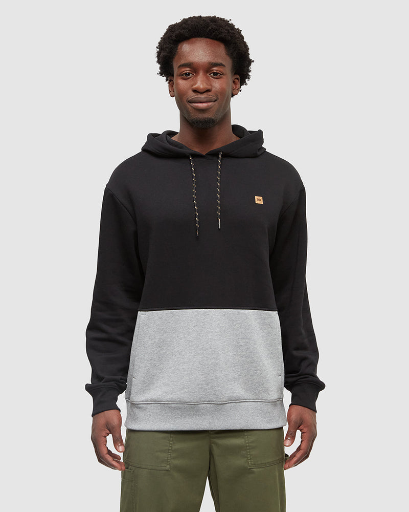 Black-Relaxed-Fit-Color-Block-Hoodie