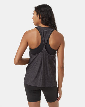 Black-Scoop-Neck-Double-Strap-Quick-dry-Tank-Top