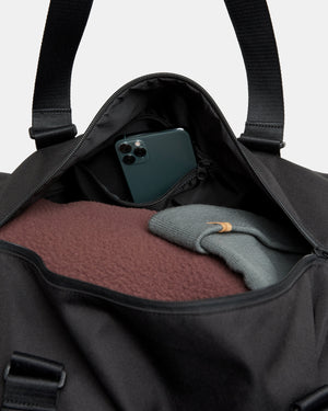 Black-Sustainable-Water-Resistent-Duffle-Bag