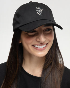 Black-TENCEL_-Twill-Low-Profile-Emroidered-Baseball-Cap