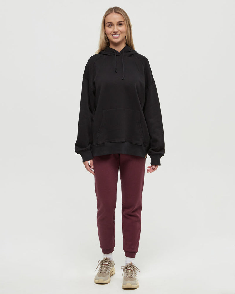 Black-TreeFleece-Oversized-Hoodie