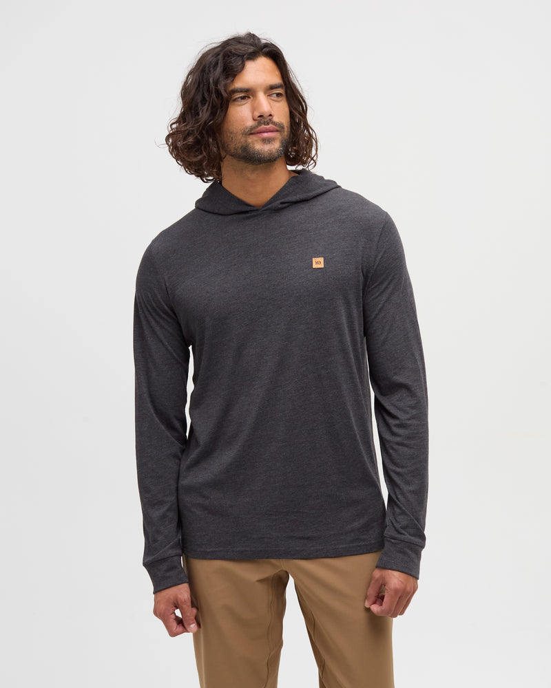 Black-Treeblend-Hooded-Longlseeve-T-Shirt