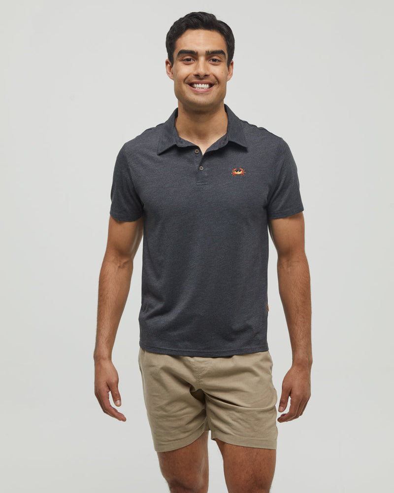 Black-Treeblend-Regular-Fit-Polo