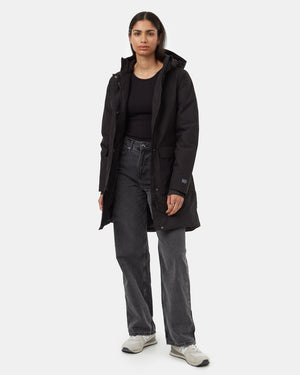 Black-Water-Repellent-Hooded-Long-Parka