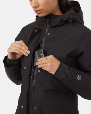 Black-Water-Repellent-Hooded-Long-Parka