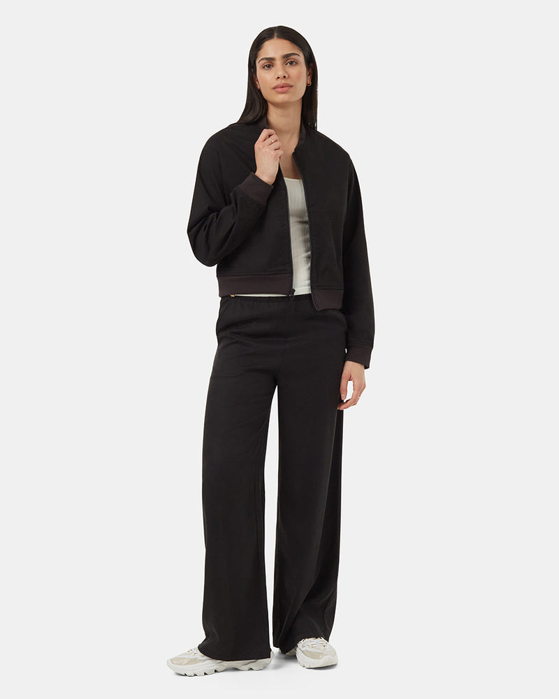 Black-Water-Repellent-Long-Sleeve-Bomber-Jacket