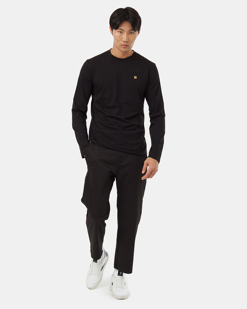 BlackMen_sLongSleeveCrewNeckSweatshirt