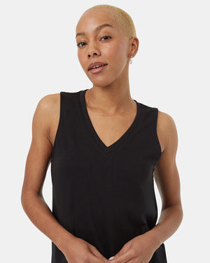 BlackWomen_sRecycledV-NeckTankTop